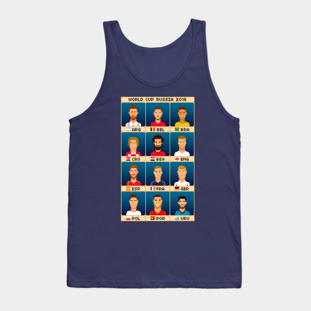 World Cup Stars Tank Top by PixelFaces